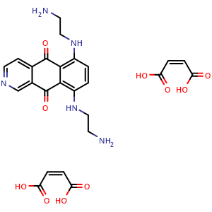 Chemical structure of Pixantrone dimaleate , CAS 144675-97-8, AChemBlock Y227468