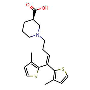 Chemical structure of Tiagabine , CAS 115103-54-3, AChemBlock Y227472