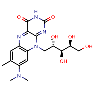 Chemical structure of Roseoflavin , CAS 51093-55-1, AChemBlock Y227507
