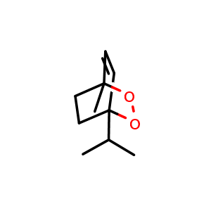 Chemical structure of Ascaridole , CAS 512-85-6, AChemBlock Y227534