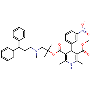 Chemical structure of Lercanidipine , CAS 100427-26-7, AChemBlock Y227540