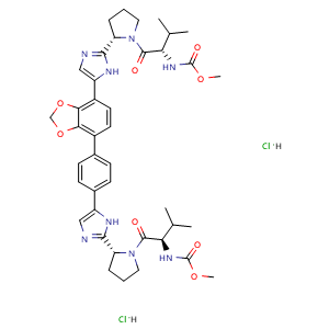 Chemical structure of Coblopasvir dihydrochloride , CAS 1966138-53-3, AChemBlock Y227544