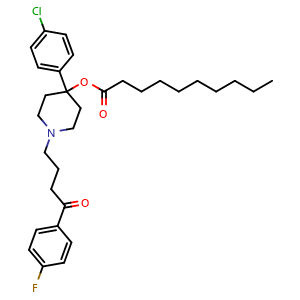 Chemical structure of Haloperidol decanoate , CAS 74050-97-8, AChemBlock Y227555