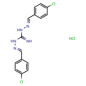 Chemical structure of Robenidine hydrochloride , CAS 25875-50-7, AChemBlock Y227556