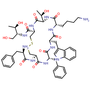 Chemical structure of Octreotide , CAS 83150-76-9, AChemBlock Y227567