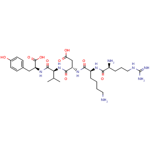 Chemical structure of Thymopentin , CAS 69558-55-0, AChemBlock Y227575