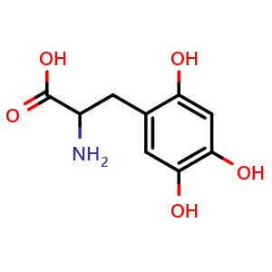 Chemical structure of 6-Hydroxy-DOPA , CAS 21373-30-8, AChemBlock Y227595