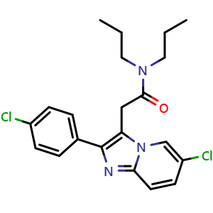 Chemical structure of Alpidem , CAS 82626-01-5, AChemBlock Y227604