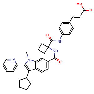 Chemical structure of BILB-1941 , CAS 494856-61-0, AChemBlock Y227621