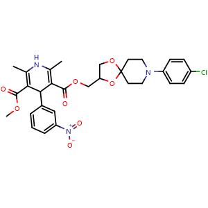 Chemical structure of Cronidipine , CAS 113759-50-5, AChemBlock Y227639