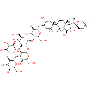 Chemical structure of Digitonin , CAS 11024-24-1, AChemBlock Y227649