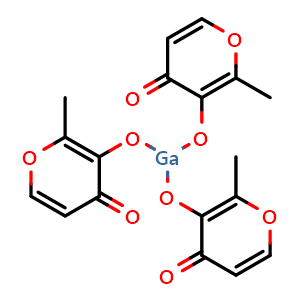 Chemical structure of Gallium maltolate , CAS 108560-70-9, AChemBlock Y227664