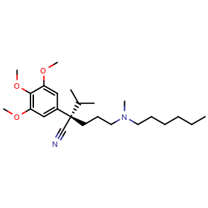 Chemical structure of Nexopamil , CAS 136033-49-3, AChemBlock Y227732