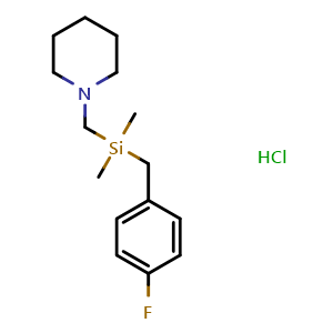 Chemical structure of Silperisone hydrochloride , CAS 140944-30-5, AChemBlock Y227767