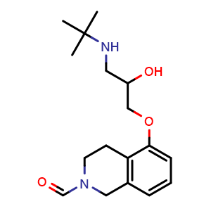 Chemical structure of Soquinolol , CAS 61563-18-6, AChemBlock Y227769
