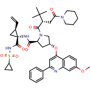 Chemical structure of Sovaprevir , CAS 1001667-23-7, AChemBlock Y227770