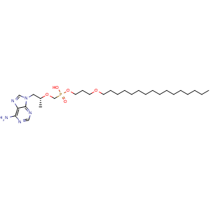 Chemical structure of Tenofovir exalidex , CAS 911208-73-6, AChemBlock Y227777