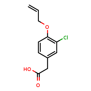Chemical structure of Alclofenac , CAS 22131-79-9, AChemBlock Y227793
