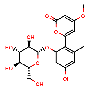 Chemical structure of Aloenin , CAS 38412-46-3, AChemBlock Y227799