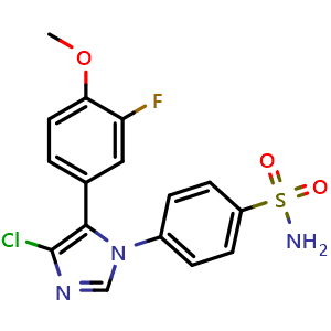 Chemical structure of Cimicoxib , CAS 265114-23-6, AChemBlock Y227825