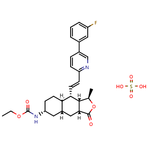 Chemical structure of Vorapaxar sulfate , CAS 705260-08-8, AChemBlock Y227826