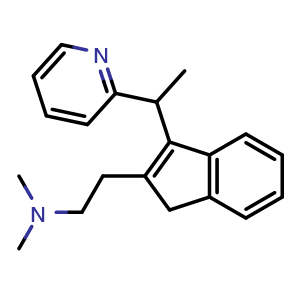 Chemical structure of Dimethindene , CAS 5636-83-9, AChemBlock Y227837