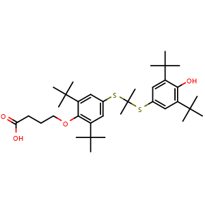 Chemical structure of Elsibucol , CAS 216167-95-2, AChemBlock Y227842