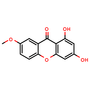 Chemical structure of Isogentisin , CAS 491-64-5, AChemBlock Y227872