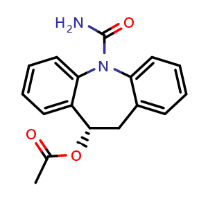 Chemical structure of Eslicarbazepine Acetate , CAS 236395-14-5, AChemBlock Y227893