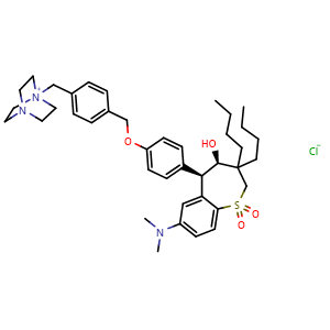 Chemical structure of Maralixibat Chloride , CAS 228113-66-4, AChemBlock Y227894