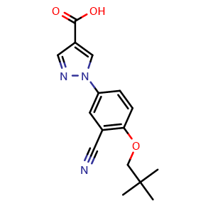 Chemical structure of Niraxostat , CAS 206884-98-2, AChemBlock Y227910