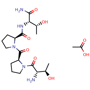 Chemical structure of Rapastinel acetate , CAS 491872-39-0, AChemBlock Y227920
