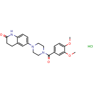 Chemical structure of Vesnarinone hydrochloride , AChemBlock Y227944