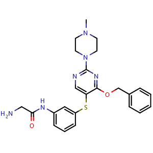 Chemical structure of HSP70-IN-1 , CAS 1268273-90-0, AChemBlock Y227953