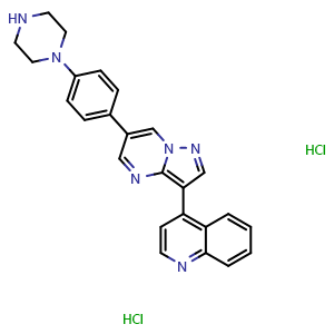 Chemical structure of LDN-193189 2 hydrochloride , CAS 1435934-00-1, AChemBlock Y227977
