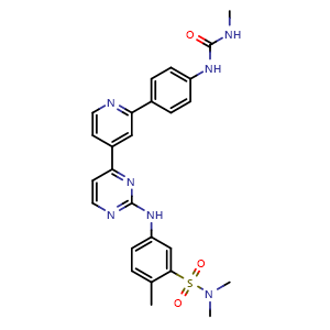Chemical structure of hSMG-1 inhibitor 11e , CAS 1402452-10-1, AChemBlock Y227983