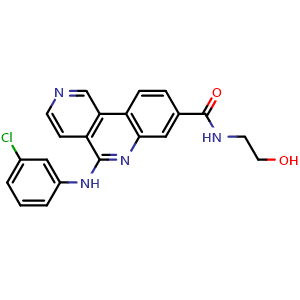 Chemical structure of CK2 inhibitor 2 , CAS 2641079-92-5, AChemBlock Y227987