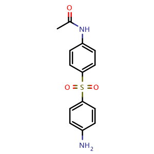 Chemical structure of N-acetyl Dapsone , CAS 565-20-8, AChemBlock Y227998