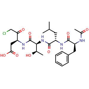 Chemical structure of Ac-FLTD-CMK , CAS 2376255-48-8, AChemBlock Y228022