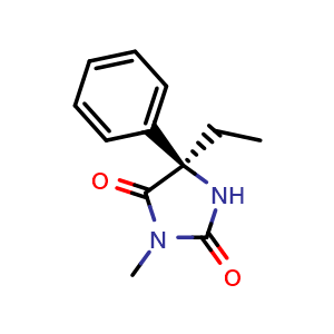 Chemical structure of (R)-Mephenytoin , CAS 71140-51-7, AChemBlock Y228024