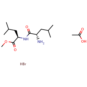 Chemical structure of H-Leu-Leu-OMe . HBr , AChemBlock Y228026