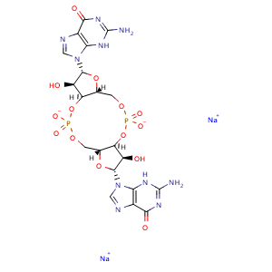 Chemical structure of Cyclic-di-GMP disodium , CAS 2222132-40-1, AChemBlock Y228035