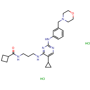 Chemical structure of MRT 67307 dihydrochloride , CAS 1781882-89-0, AChemBlock Y228036