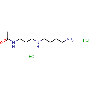 Chemical structure of N1-Acetylspermidine hydrochloride , CAS 34450-16-3, AChemBlock Y228046