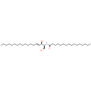 Chemical structure of C16 Ceramide , CAS 24696-26-2, AChemBlock Y228054