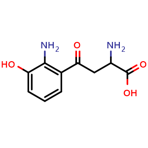 Chemical structure of 3-Hydroxykynurenine , CAS 484-78-6, AChemBlock Y228061