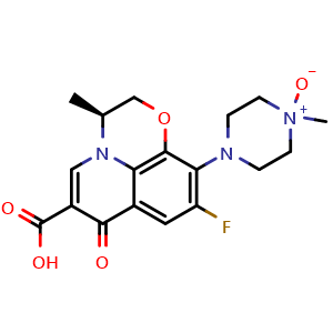 Chemical structure of Levofloxacin N-oxide , CAS 117678-38-3, AChemBlock Y228071