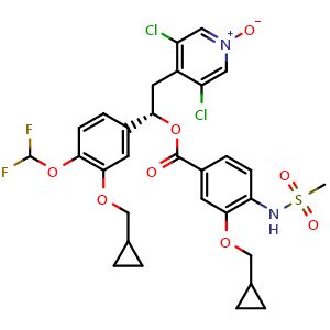 Chemical structure of Tanimilast , CAS 1239278-59-1, AChemBlock Y228094