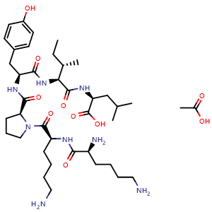Chemical structure of [Lys8, Lys9]-Neurotensin (8-13) acetate , AChemBlock Y228105