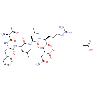 Chemical structure of Protease-Activated Receptor-1, PAR-1 Agonist acetate , AChemBlock Y228106